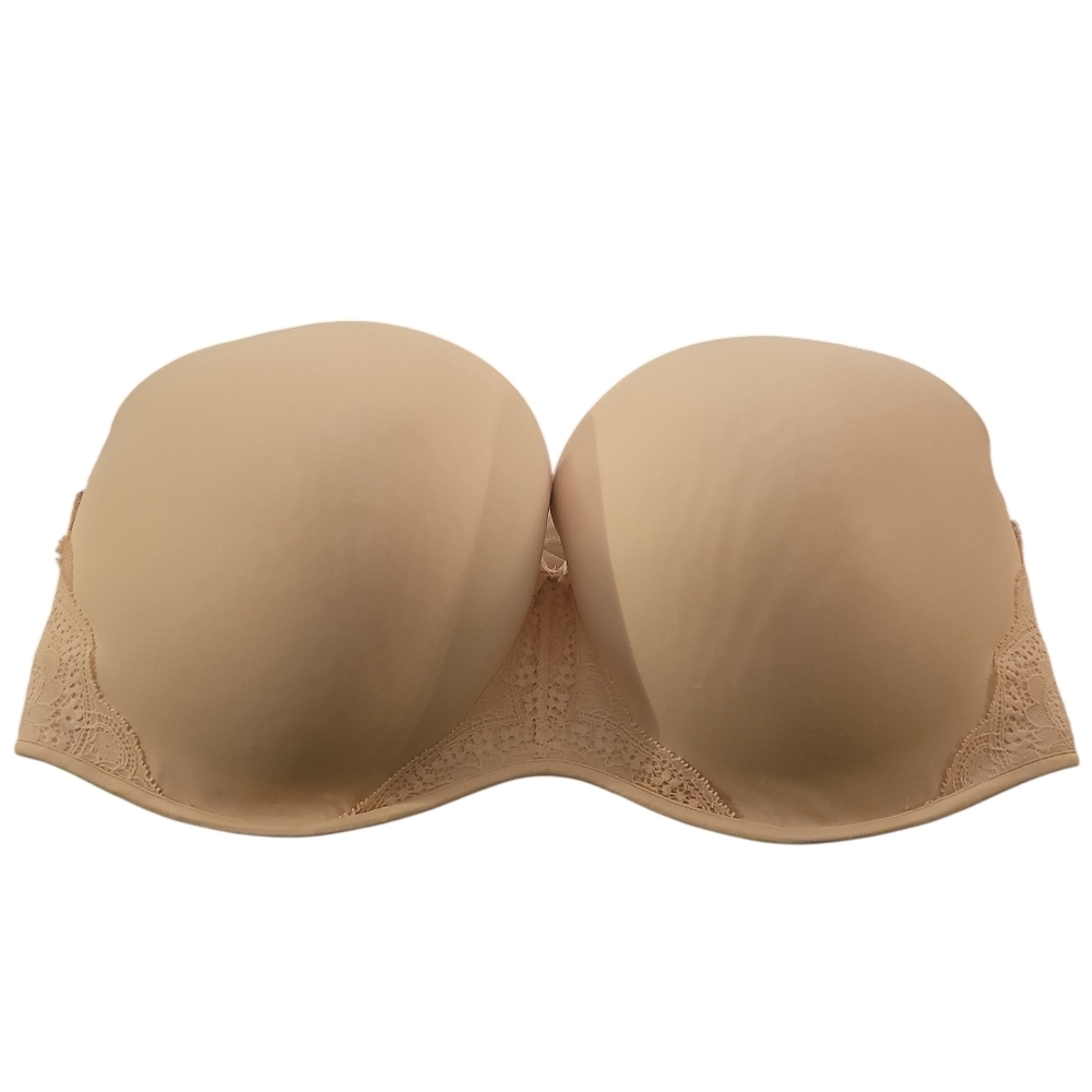 Cacique Boost Strapless Pink Underwire Bra Sz 40H WL419